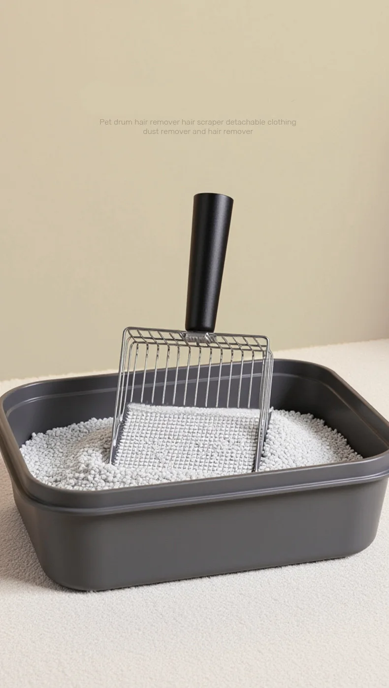 Cat Litter Scoop Set With Long Handle And Stand For Litter Box_voghion.com