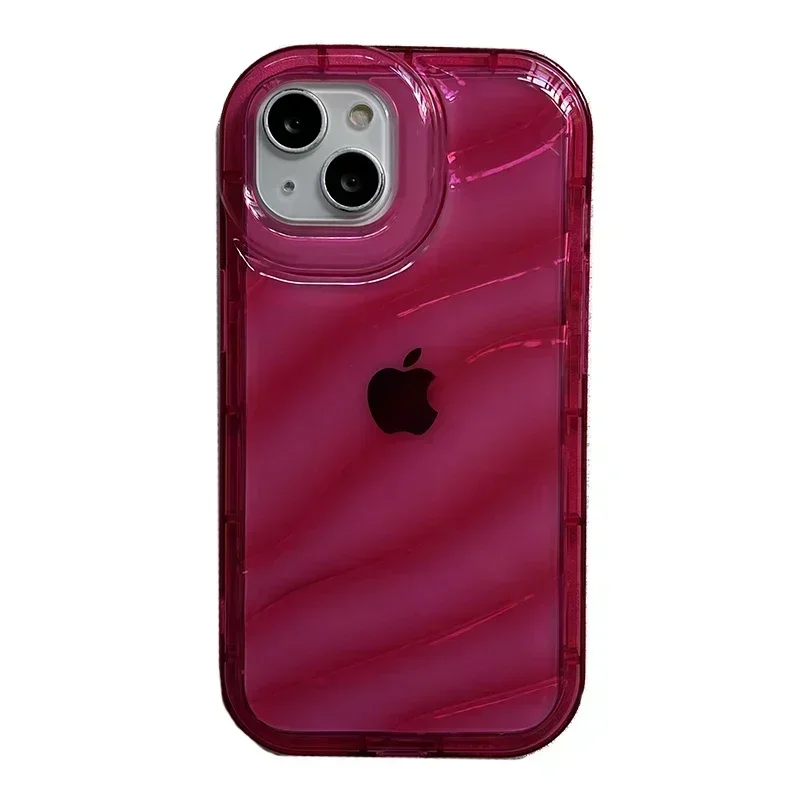 thumbnail image 1 of Funda transparente con patrón de ondas para iPhone 14, 13 Pro Max, 12, 11, X, XR, XS Max, 7, 8, 14 Plus, funda suave anticaídas y a prueba de golpes, 1 of 5