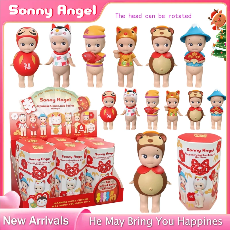 Sonny Angel Blind Box Character Angel Good Luck Series Anime Character Decorations Doll Christmas Gifts Tabletop Decorations