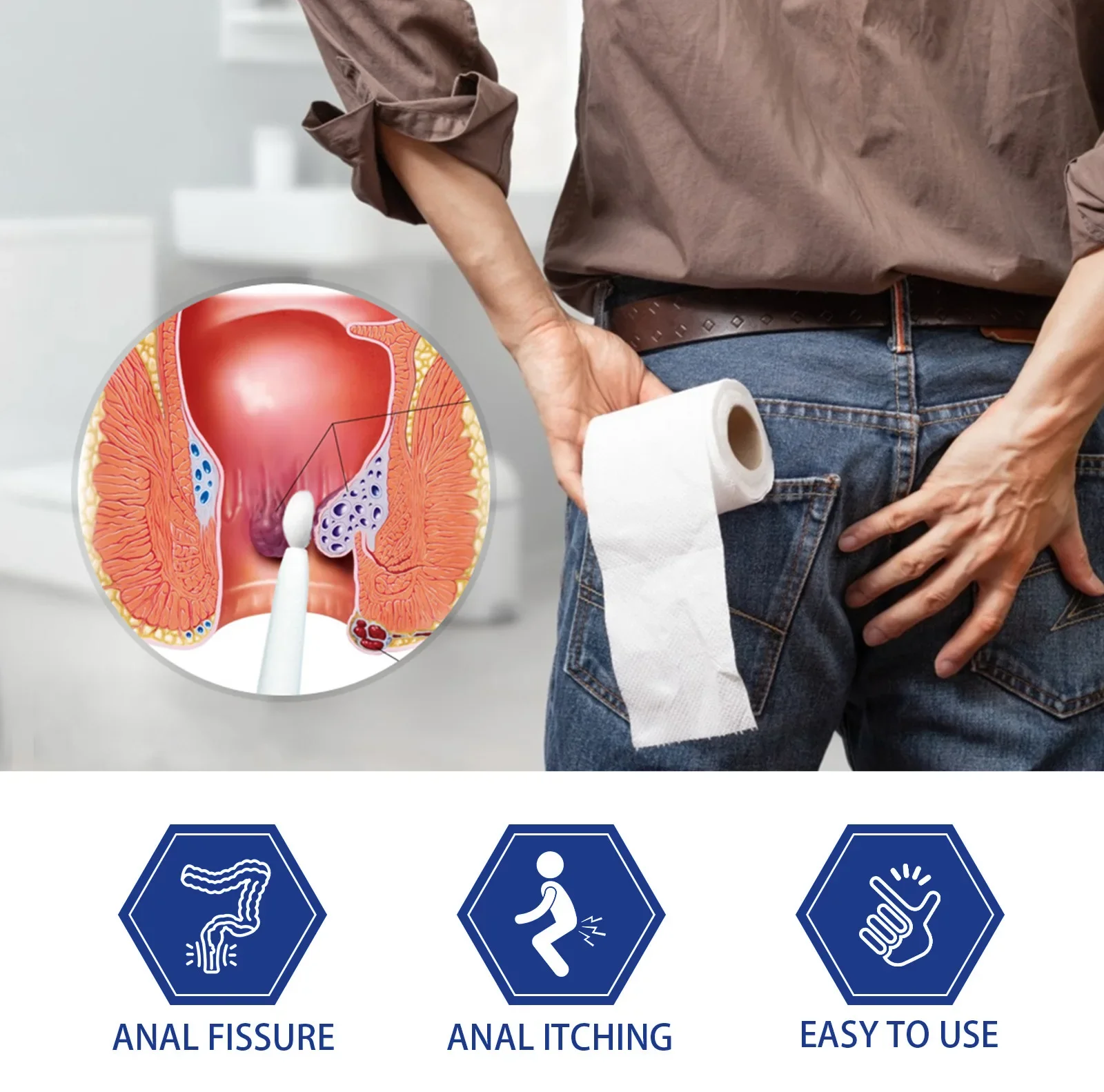 Hemorrhoid Remover Cream Treatment Mixed Hemorrhoids Anal Pain Relief Eliminate Meat Ball Antibacterial Hemorrhoids Ointment 20g