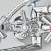 Bathtub Shower Faucet Swivel Tub Spout Wall Mounted Bath Mixer Waterfall Bathtub Tapwith Handheld Shower Head Crane long nozzle 3