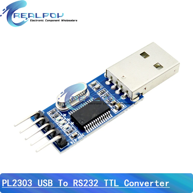 PL2303 PL2303HX PL2303TA/PL2303HXD konwerter USB na RS232 TTL moduł adaptera z pyłoszczelną osłoną do kabla do pobrania arduino