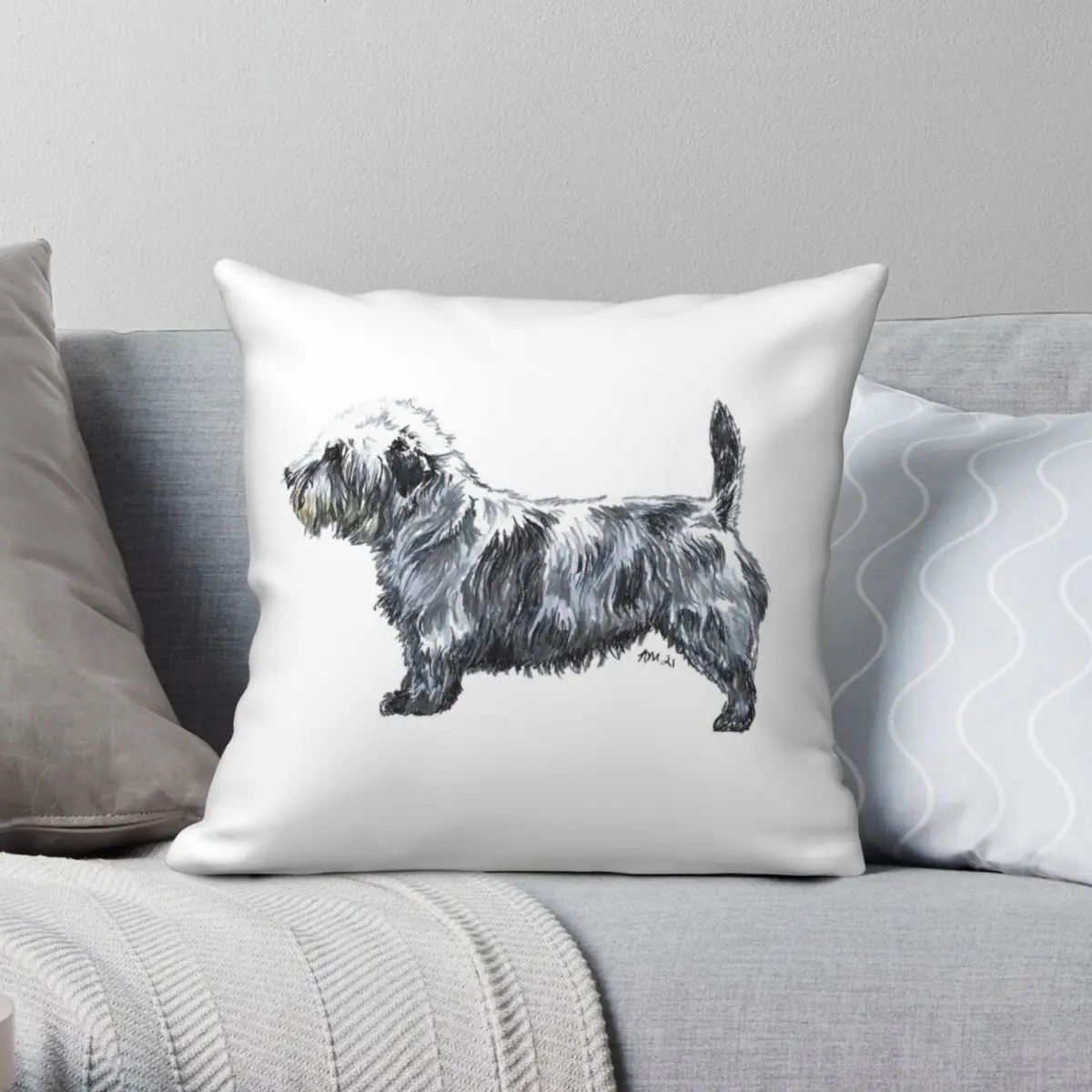 

Glen Of Imaal Terrier Show Stack Pillowcase Polyester Linen Velvet Pattern Zip Decor Pillow Case Home Cushion Cover Wholesale