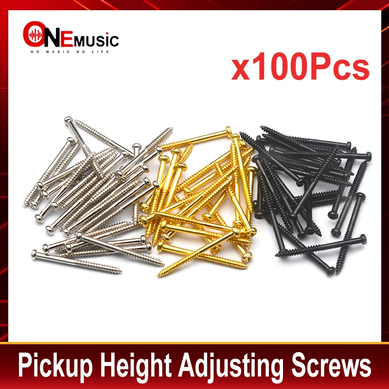 100pcsElectricGuitarBassPickupHeightAdjustingScrews2630MMx