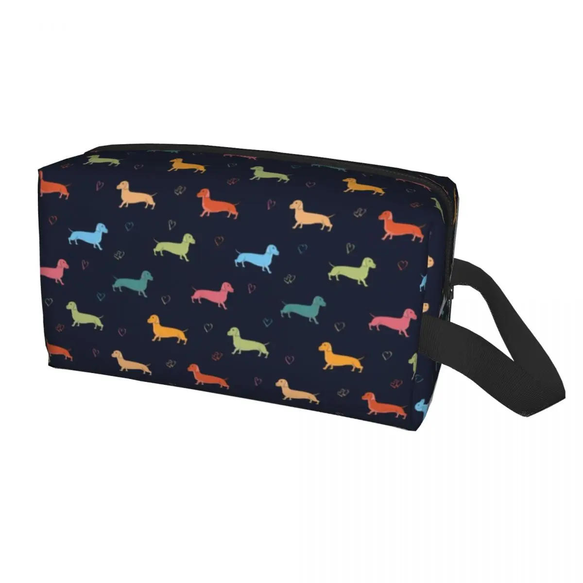 

Dachshund Cosmetic Bag Women Fashion Large Capacity Badger Sausage the Wiener Dog Makeup Case Beauty Storage Toiletry Bags