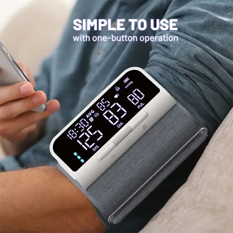 Blood pressure monitor Bluetooth voice arm blood pressure monitor USB intelligent LCD large screen monitor