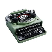 Retro Typewriter Blocks Brick Marking Machine Keyboard over 12 Years Old Kids Writing Machine Gift Toy Compatible 21327 1