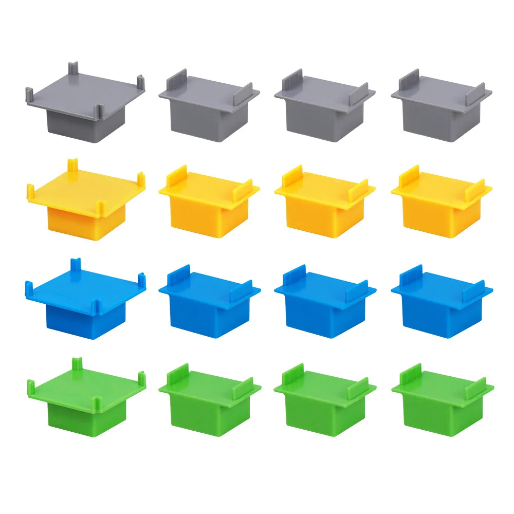 NEW Wooden Train Track Accessories Plastic Building Blocks Adapter Set Wooden Track Connectors fit for Railway Tracks Toys 4