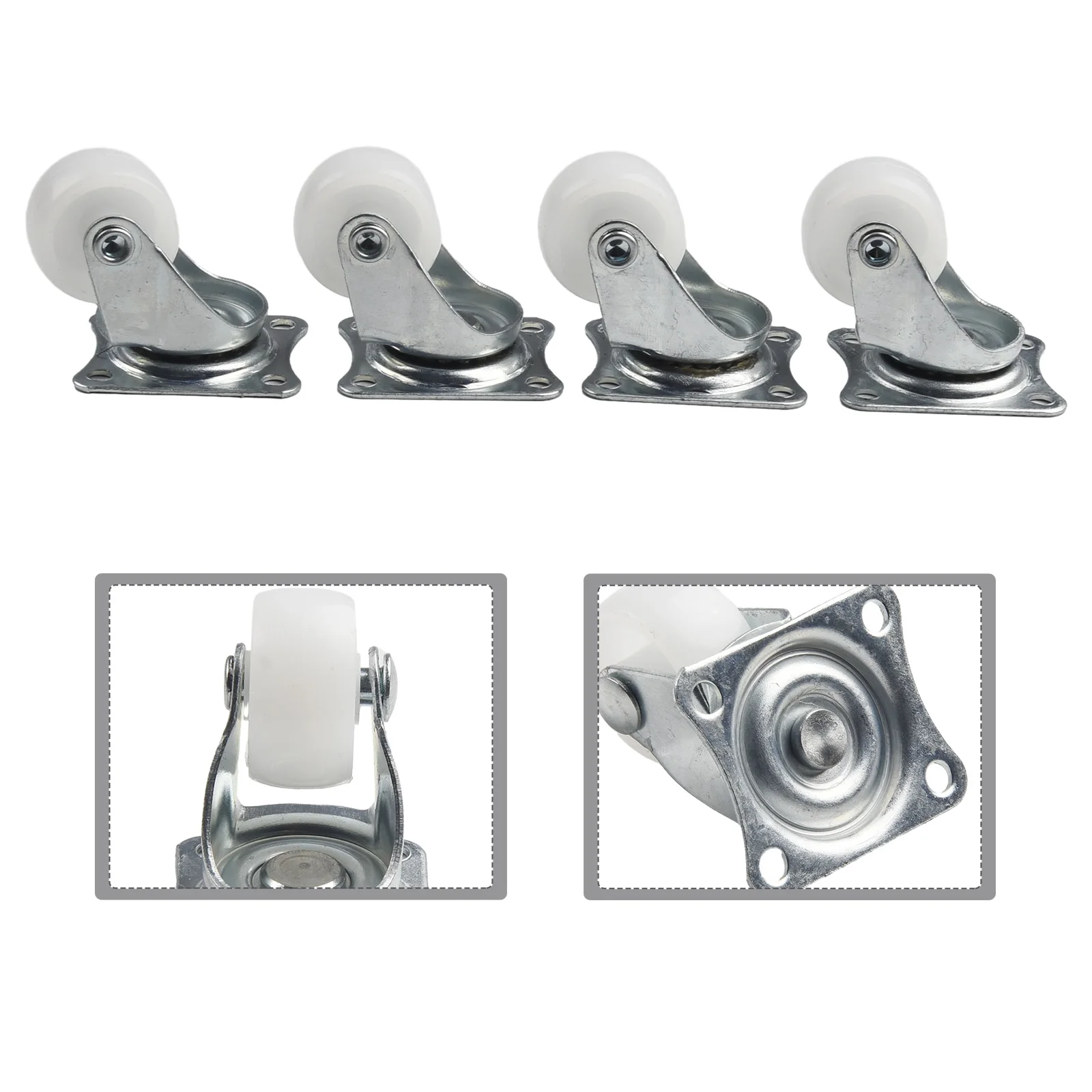 Parts Swivel Casters Homes Warehouses With Rubber 4/12pcs Bearing Wheels Mount Ball Stroller Wheel High Quality 6
