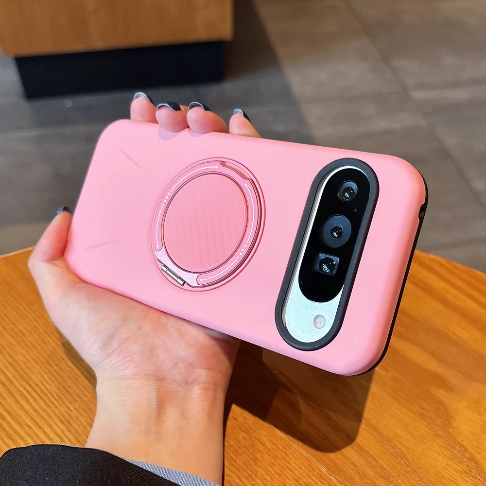 Luxury 360° Magnetic Metal Phone Case with Shockproof Stand Holder