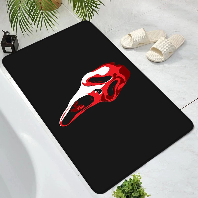

Halloween Decoration Ghostface Living Room Mats Washable Non-slip Kitchen Rug Prayer Mat Entrance Doormat Custom Home Carpets