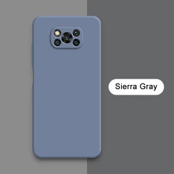 Enhanced Liquid Silicone Shockproof Phone Cover - Soft 360 Protection for POCO X2 (Sierra Gray)