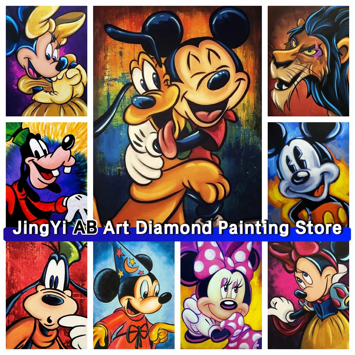 

Cartoon Characters Mickey Mouse Diamond Painting AB Disney New 2024 Cartoon Mosaic Minnie Cross Stitch Kit Embroidery Home Decor