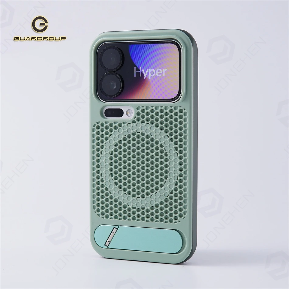 Heat Dissipation Honeycomb Magnetic Wireless Charging Armor Case with Stand