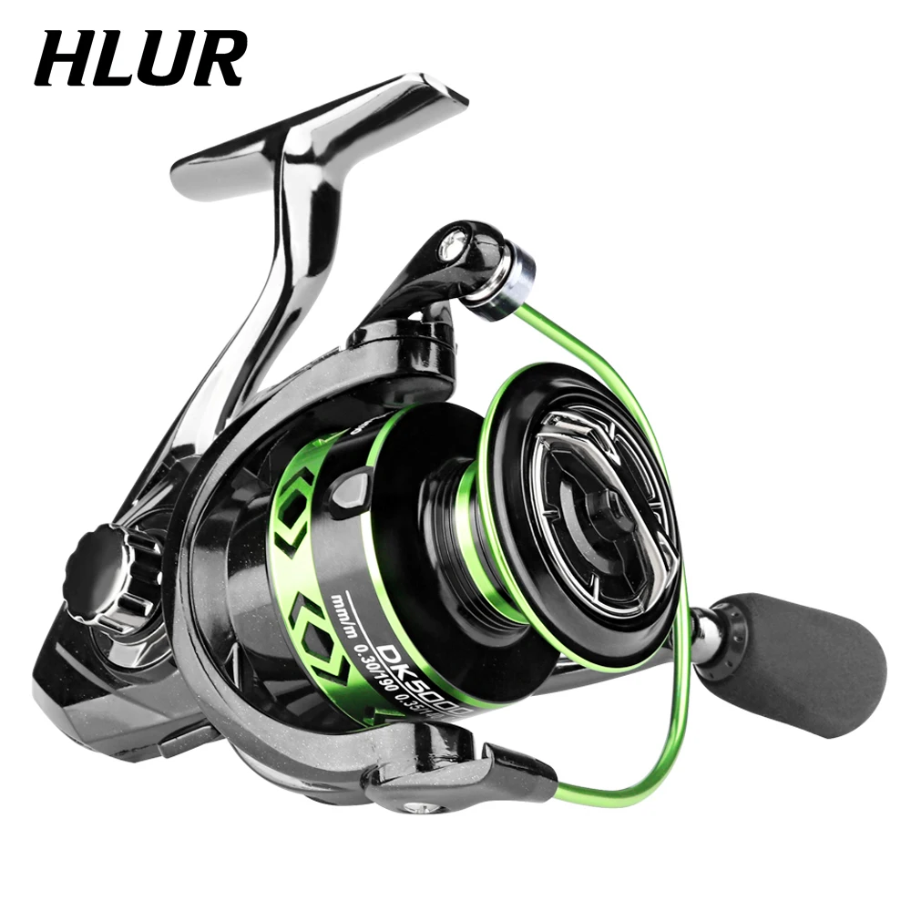 

New HLUR reel 5.2:1 gear ratio 21KG Max Dragon color gold powder embellishment fashion hollow design 2000-7000 series