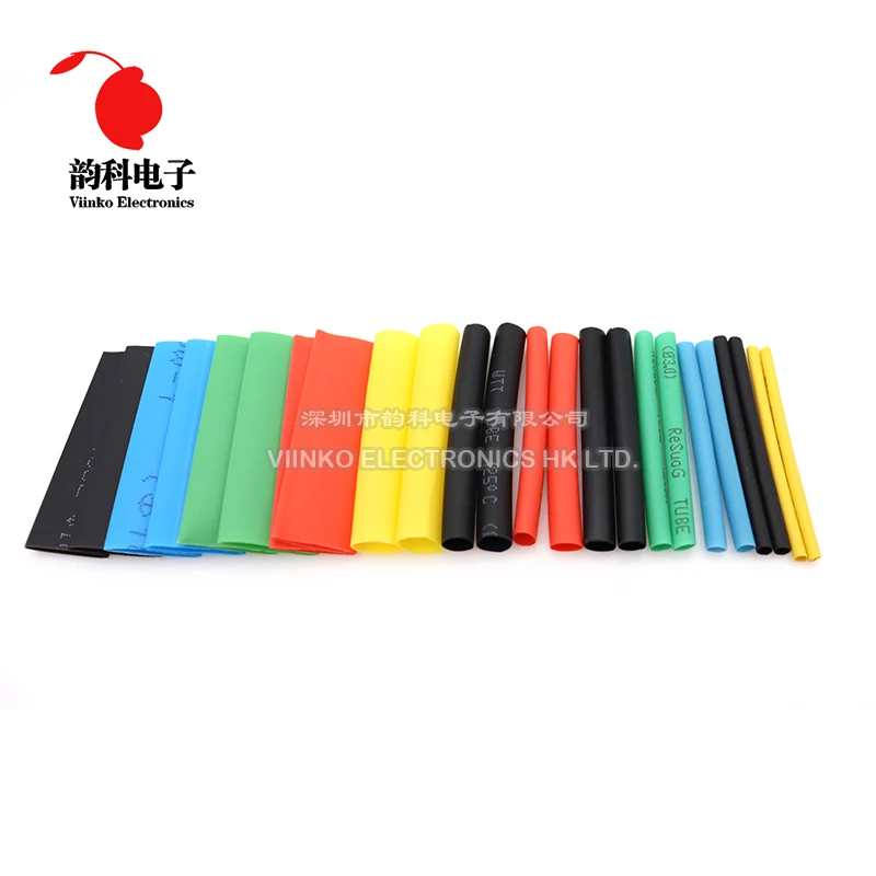 Heat Shrink Tubing 530pcs Polyolefin Shrinking Assorted Heat Shrink Tube Wire Cable Insulated Sleeving Tubing Set 2:1 Waterproof Pipe Sleeve Kit