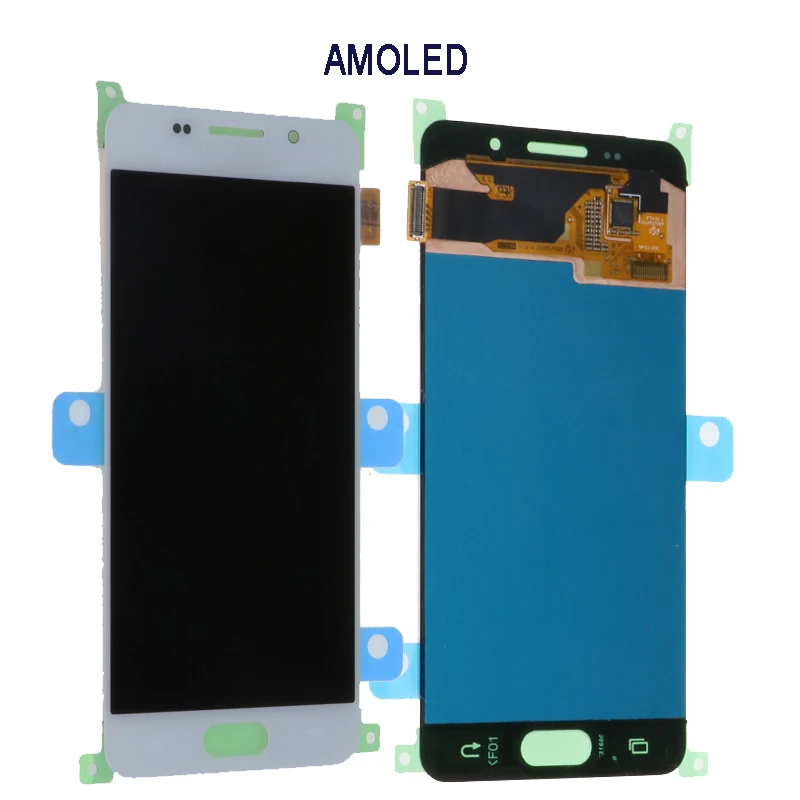 삼성 A3 2016 A310 A310F A3100 터치 스크린 디지타이저 어셈블리 용 슈퍼 AMOLED 4.7 인치 디스플레이