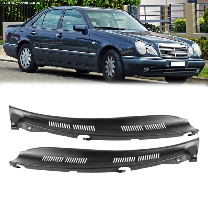 Windshield Cowl Trim Front Windshield Wiper Cowl Trim Water Deflector Plate Neck Trim Panel for Mercedes Benz E-Class W210 1996-2002