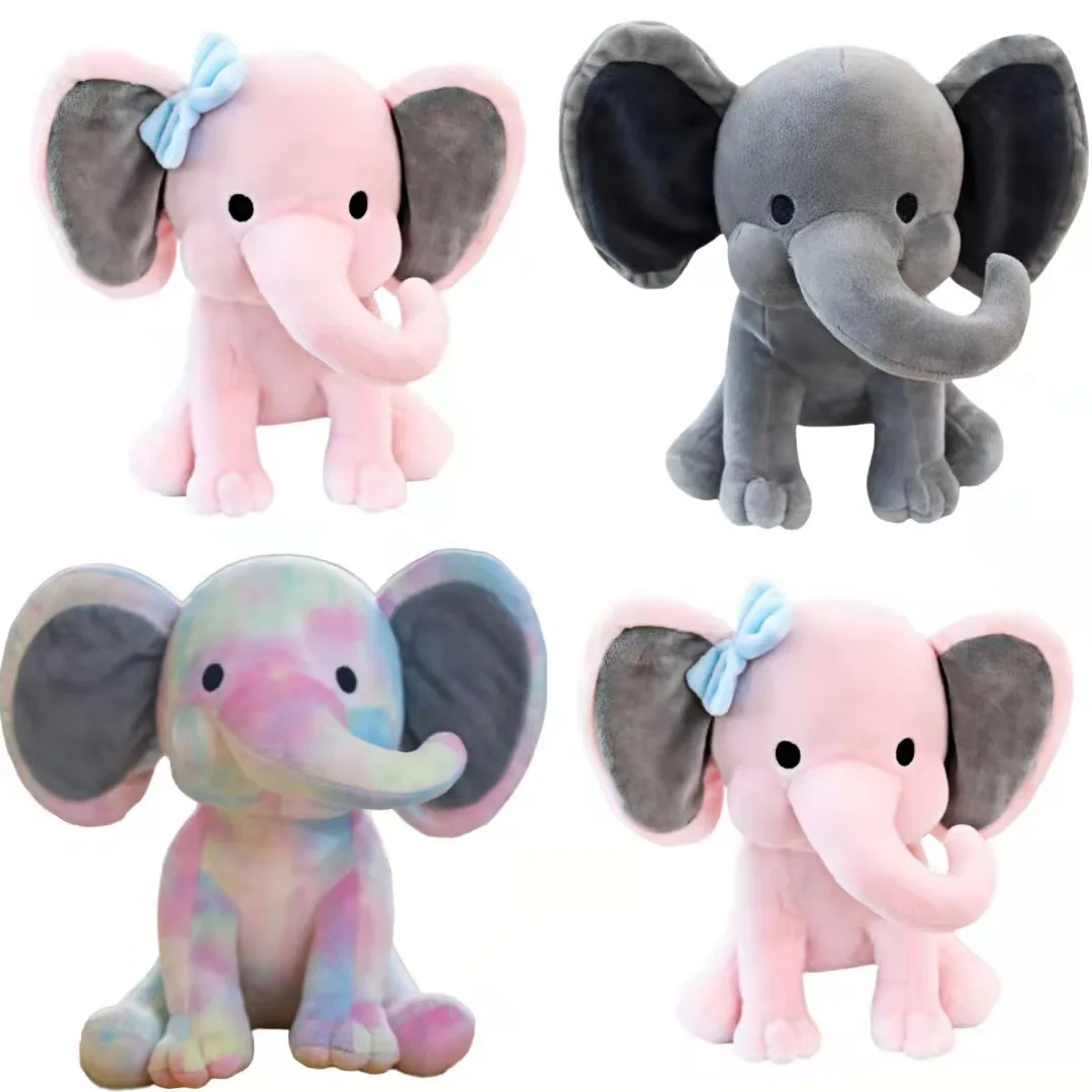 Bedtime Originals Twinkle Toes Pink Elephant Plush Toys Stuffed Choo Choo Express Plush Elephant Toys Humphrey Dolls Nursery