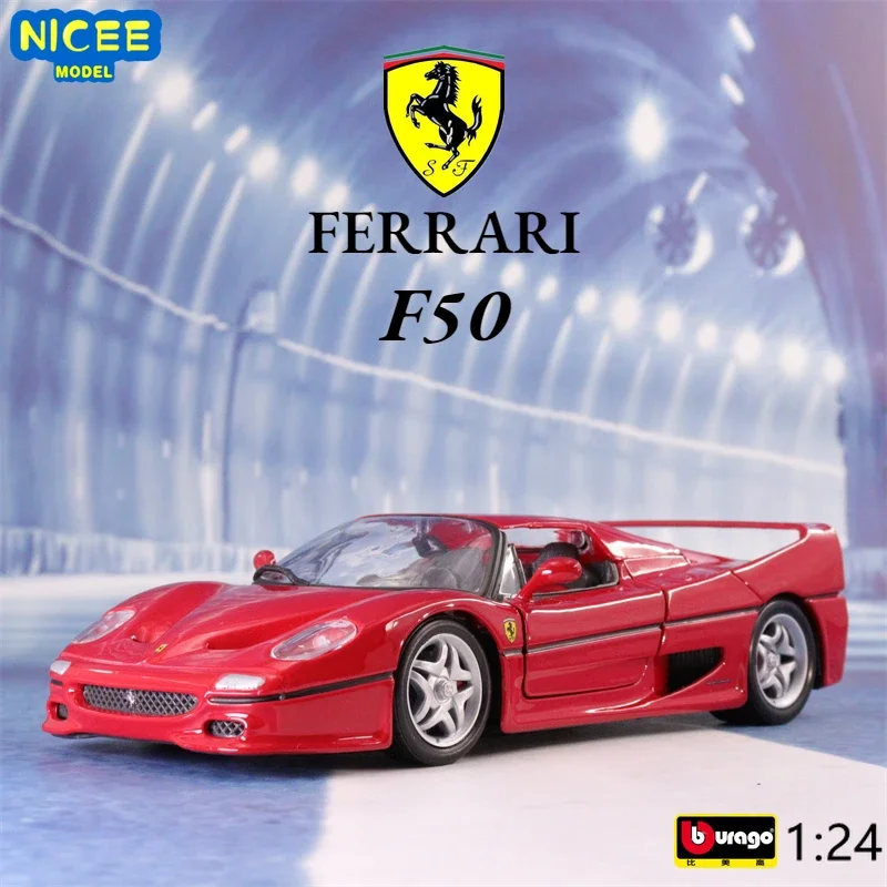 

Bburago 1:24 Ferrari F50 High Simulation Diecast Car Metal Alloy Model Car Children's toys collection gifts B347
