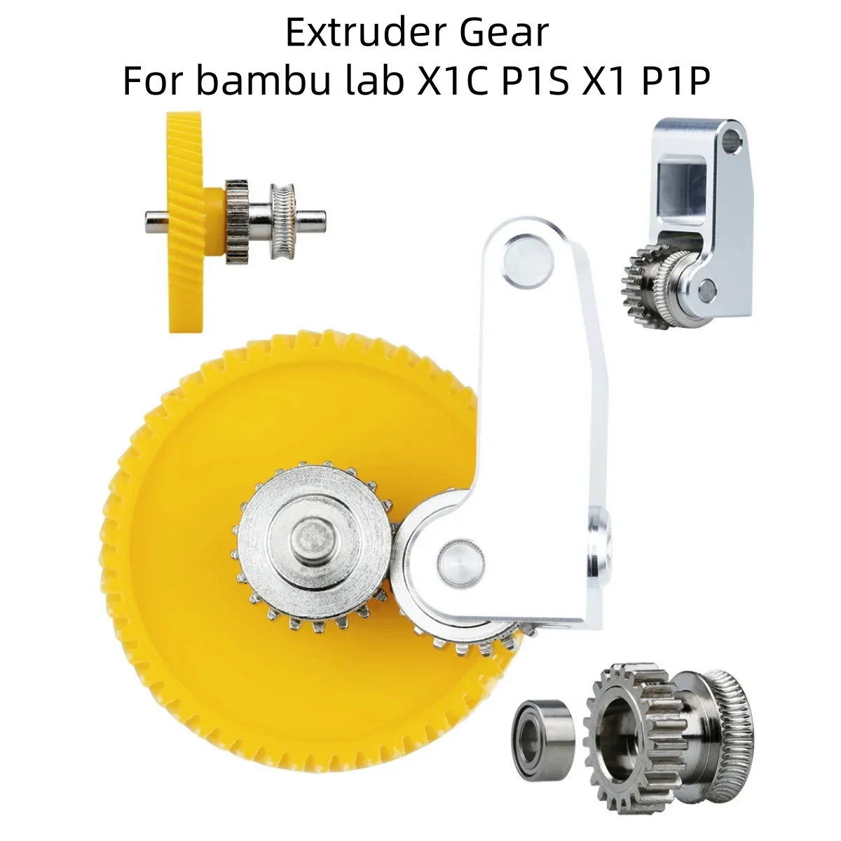 Enhanced Nickel-Plated Hardened Steel Extruder Gear Assembly