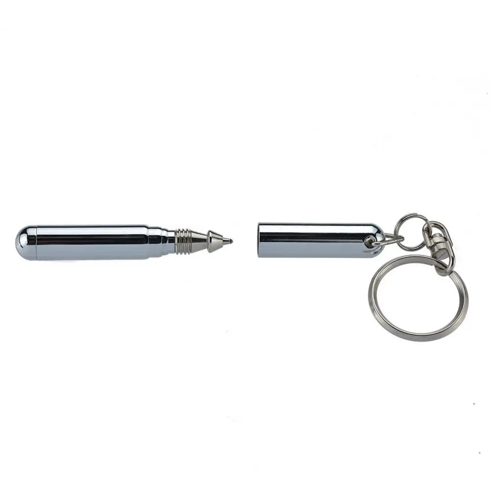 Long Lasting Extendable Pen Rust-proof Telescoping Pen Key Ring Mini Telescoping Signature Ballpoint Smooth Writing