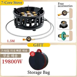 High - Power Portable Camping Stove with Windproof Design and Electronic Ignition (19800W)