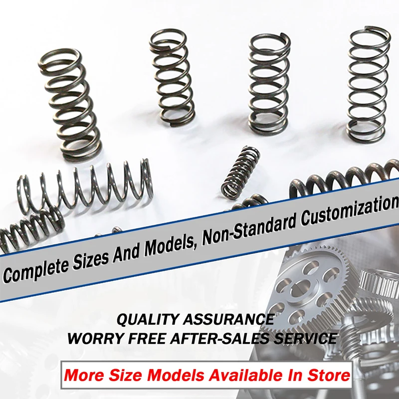 10pcs/Lot 0.2mm 0.3mm 0.4mm Micro Small Compression Spring OD 2/3/4/5/6/7/8/9/10mm Length 5mm to 50mm compression springs