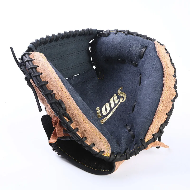 Two-Layer Cowhide Baseball Gloves Batting Gloves Youth Children's Pitching Left And Right Hand Softball Sports