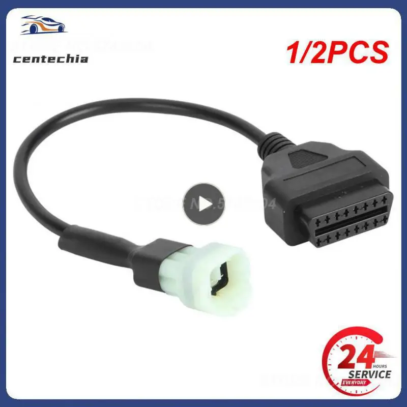 

1/2 шт., адаптер OBD2 для мотоцикла, 6-16 контактов