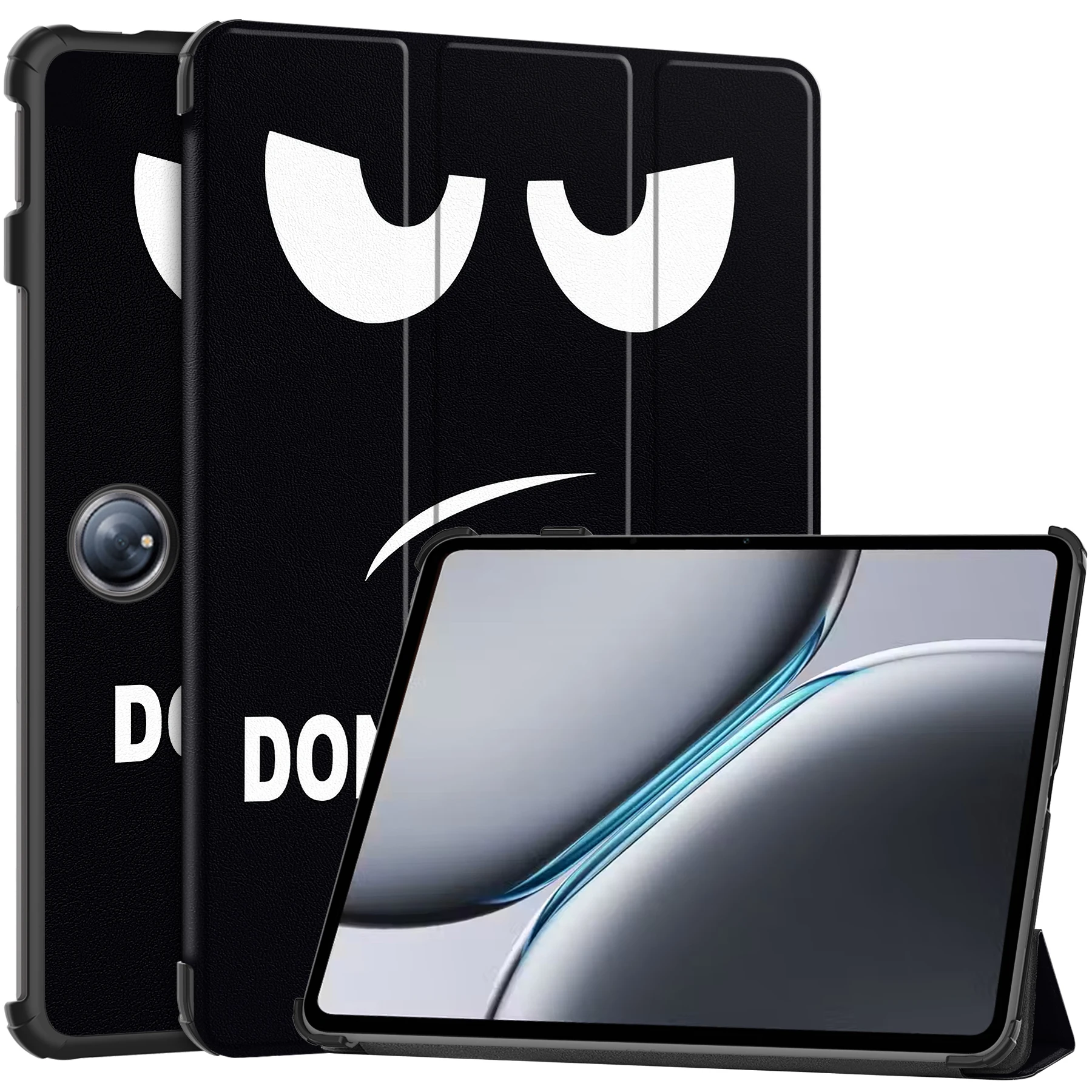 Premium Tri-fold Magnetic Case for 12.1 Inch Tablets - Hard Shell Flip Stand with Soft TPU Cover