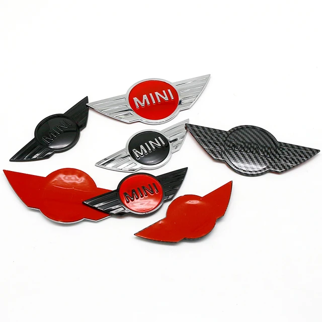 3D ABS For Mini Car Front Hood Bonnet Emblem Rear Tail Bumper Trunk Sticker Badge For R50 R52 R54 R53 R56 R58 R59 R60 F55 Cooper 2