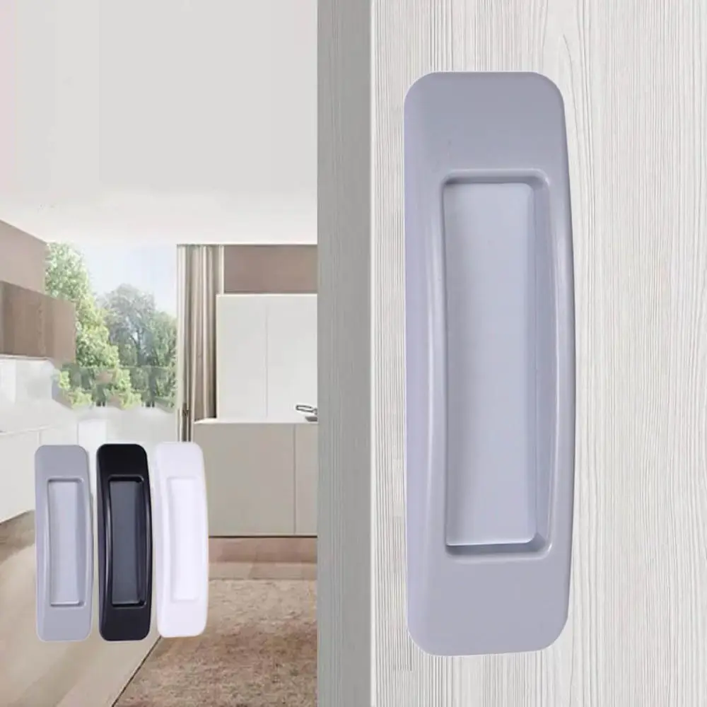Door Handles Cabinet Handles Self-Adhesive Sliding Door Handles Paste Plastic Cabinet Glass Window Multipurpose Wardrobe Pull Furniture Knob 1Pair