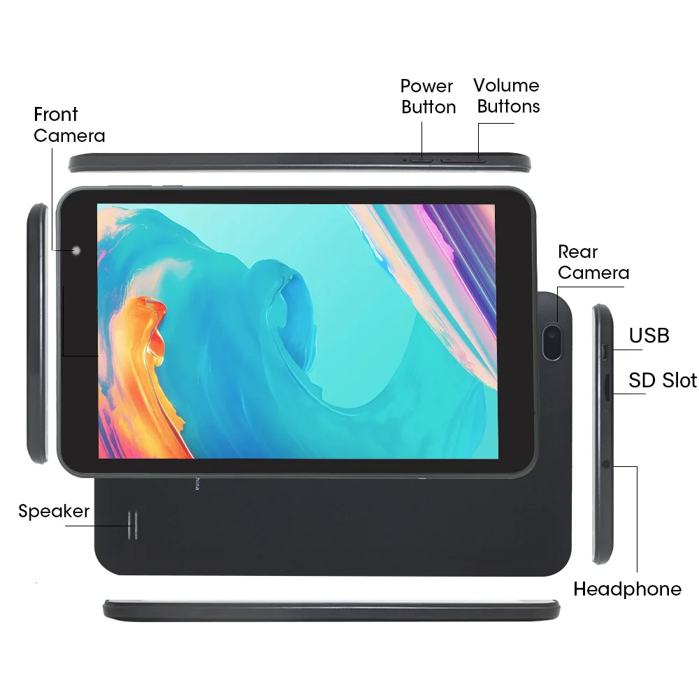 weelikeit Tablet 8'' Android 11 1280x800 IPS Ultrathin Tablets PC 2GB RAM 32GB Rom Allwinner A133 Quad Core Wifi6 Tablet 3500mAh