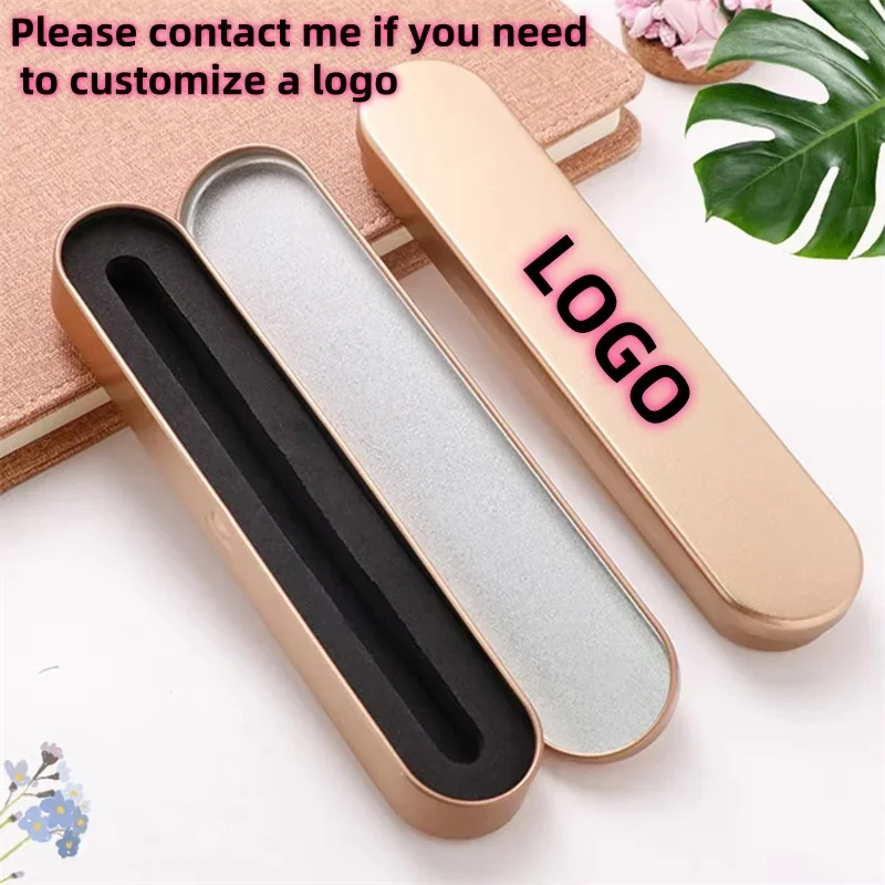 Portable Pencil Box Metal Pencil Case for Kids Stationery Storage