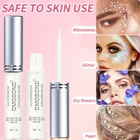 7g No Irritation Nail Art Rhinestone Glue for Face/Body/Eyelash Quick Dry Long-lasting Waterproof Beauty Adhesive Makeup Tools * 1