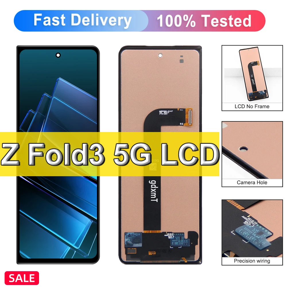 TFT Fold3 For Samsung Z Fold 3 F926 F9260 LCD Display Touch Screen