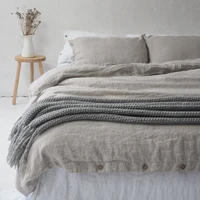 Pure Linen Duvet Cover Set, Natural Quilt Cover And Pillowcases, Double Bed Set, Queen King Duvet Cover 220x240, Bedding Set 1