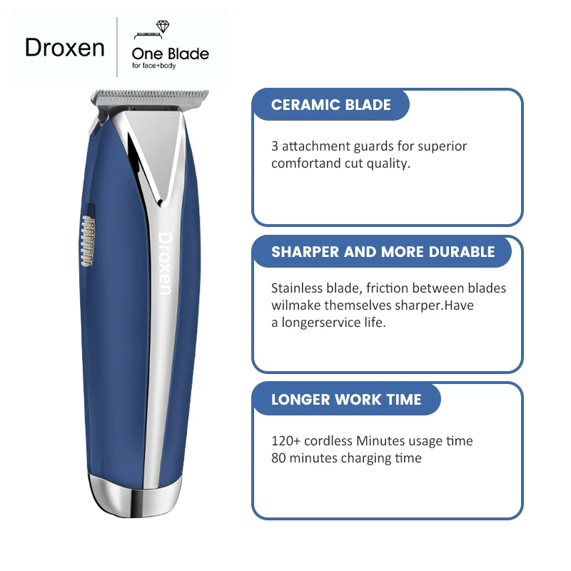 Professional Rechargeable Hair Clippers Electric Cordless Hair Beard Body Trimmer for Hair Cutting Machine 5