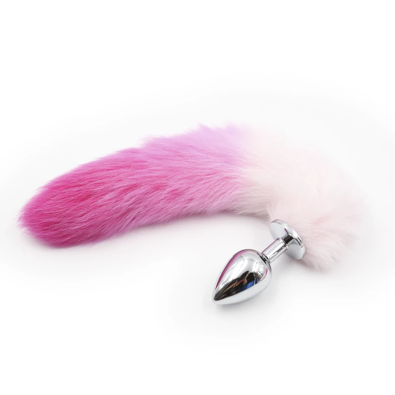 Fun Fox Backyard Bead Simulato Furry Tail Plug Anale In Metallo Sex Role Play Butt Plug Bdsm Prodotti Per Adulti Per Donne E Coppie