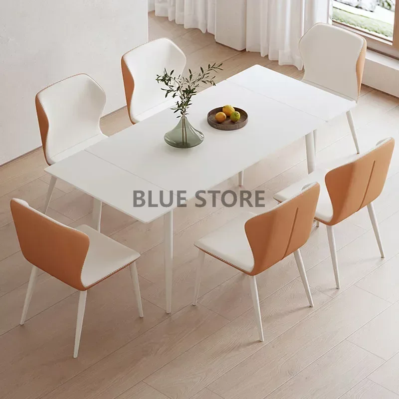 

Kitchen Extendable High Dining Table Luxury Nordic Hallway Restaurant Coffee Tables Library Center Mesas De Jantar Furniture
