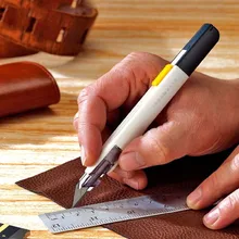 

Pocket Mini Box Cutter Anti-shake 30° Utility Knife for Office School Letter Opener Construction Credit Card Cutting Supplies