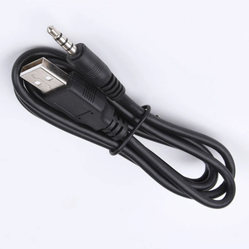 

1000pcs 1M 3FT 3.5mm Auxiliary Audio Plug Jack to USB 2.0 Male Charge Cable Adapter AUX Cord Data Line