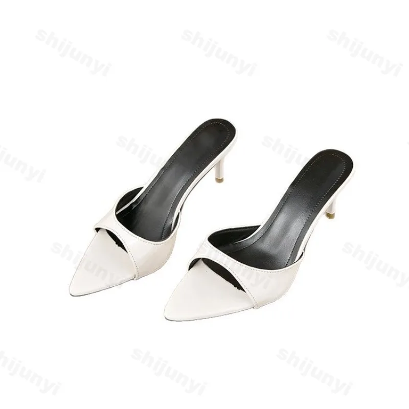 Women's High Heels Summer Slippers Women Sandals Fashion Classic Pointy Open Toe Stiletto Heels Sexy 2026 High-heeled Slippers 6