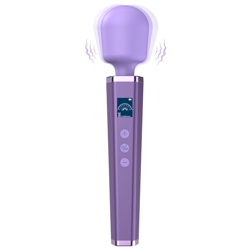 Leistungsstarker großer Zauberstab-Vibrator für Frauen, großer AV-Körpermassager, G-Punkt- und Klitorisstimulator, USB-Ladefunktion, Sexspielzeug für Erwachsene_voghion.com