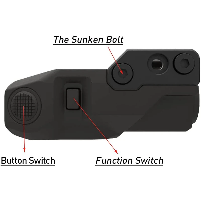 Low Profile Compact Tactical Rail Mount Green Laser Sight for Pistol Handgun Build-in USB Magnetic Touch Rechargeable Laser