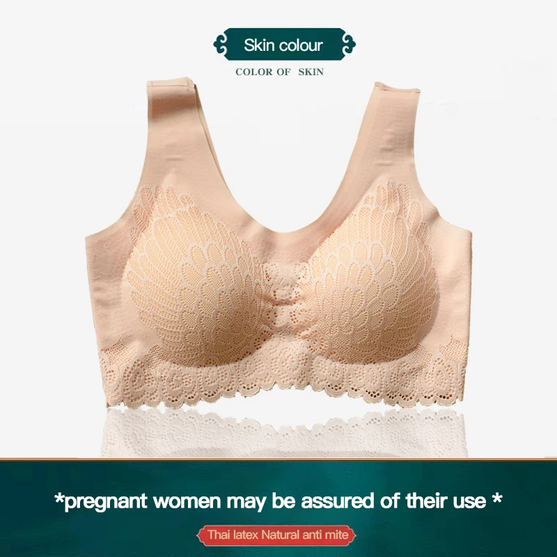 Cheap Female Underwear Bra 5D Wireless Contour Bra Lace Breathable