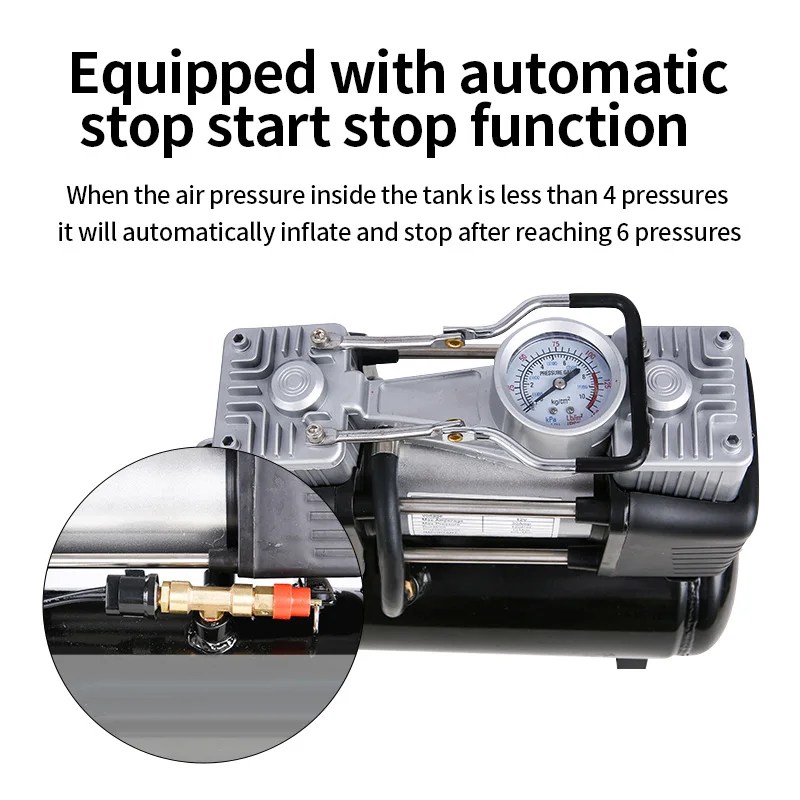 BORUIX  Ǹ  , ޴ ڵ Ÿ̾ â , з , 4L, 220V, 12V, 200W, 150PSI, 4WD ŰƮ