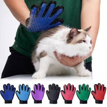Cat Gloves Pet Brush Cat Self Grooming Shedding Glove Dog Comb for s Bath Remover Clean Massage For Animal