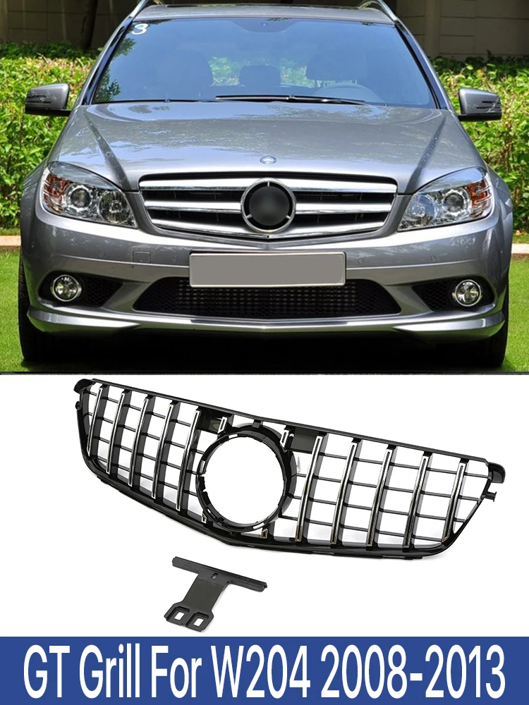 

Auto Grill Panamericana GT Grille For Mercedes Benz C Class W204 C180 C200 C300 C350 Parrilla 2008 2009 2010 2011 2012 2013